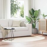  Tepisi Krem Poliester 80 x 150 cm Tepih za područja Ovalni Cijene