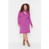 Trendyol Curve Purple Cut Out Detailed Knitwear Dress Cene