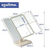Soulima sklopivo LED kozmetičko ogledalo s povećalom | shoptok.hr
