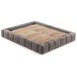 Maison de Rêve Rjava oblazinjena zakonska postelja s prostorom za shranjevanje z letvenim dnom 180x200 cm Aruba L – | Shoptok.si
