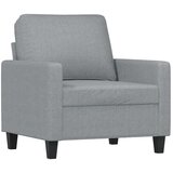  Fotelja s tabureom svjetlosiva 60 cm od tkanine | shoptok.hr