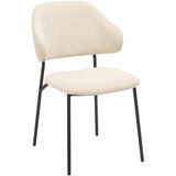 MID.YOU STOL, kovina, tekstil črna, bež | Shoptok.si