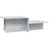 vidaXL Klubska mizica siva sonoma 111,5x50x33 cm konstruiran les, (20714546) Cene