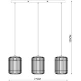  VISEČA SVETILKA Vinkovci 77/17/120 cm 75 W E27 | Shoptok.si