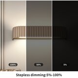 Brilagi LED prigušiva zidna svetiljka FALCON MODERN LED/14W/230V 40 cm bež + daljinski upravljač | Eponuda.com