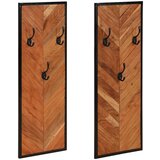 vidaXL Vješalice za kapute 2 kom 35x1x90 cm Puno drvo bagrem | shoptok.hr