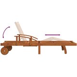  2-dijelni set ležaljki za sunčanje sa stolićem bagremovo drvo | shoptok.hr