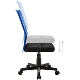 vidaXL Uredska stolica crno-plava 44 x 52 x 100 cm od mrežaste tkanine | shoptok.hr