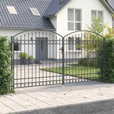vidaXL Ograda vrata Ostalo Siva 400 x 200 cm Čelik u