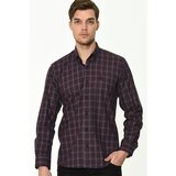 Dewberry Muška košulja dugih rukava G711 siva | Fuksija Cene