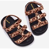 Boto Girls Sandals With Golden Detail Leopard Lunessa | ePonuda.com