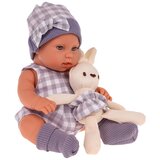 BEBA lutka za igru sa dodacima - Lovely Baby - ljubičasto/siva | Shoptok.si