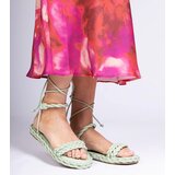 Gemre Green woven women's sandals Tarina | shoptok.hr