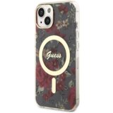  Maska guess pc/tpu flowers iml magsafe za iphone 14 kaki Cene