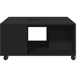 vidaXL Klubska mizica črno 80x80x40 cm inženirski les | Shoptok.si