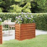  Povišena vrtna gredica boja hrđe 100 x 40 x 77 cm čelik COR-TEN | shoptok.hr