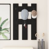 vidaXL Vješalica za kapute na zidu Crni hrast 65 x 3 x 100 cm | shoptok.hr