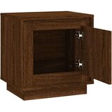 vidaXL Nočna omarica rjavi hrast 44x35x45 cm inženirski les | Shoptok.si