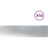 vidaXL Travnate obrobe 10 kosov 25x103 cm Pocinkano jeklo | Shoptok.si