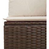  7-dijelni set vrtnih sofa od poliratana s jastucima smeđi | shoptok.hr