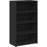  Visoka komoda crna 70 x 41 x 124 cm od konstruiranog drva | shoptok.hr