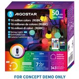 Aigostar LED RGBIC Dekorativni lanac 25xLED/5W/USB 5 m vi&amp;scaron;ebojni Slike
