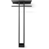 Spinder Design Črn jeklen stenski obešalnik s polico 70 cm Luno Large – | Shoptok.si