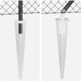 vidaXL Verižna ograja z 13 žeblji 0.8x25 m Galvanizirano jeklo | Shoptok.si