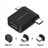 otg adapter usb 3.0 na usb-c / micro usb - 30453