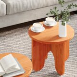  Set stolića za kavu 2 pcs Voštano smeđa 39.5 x 39.5 x 30 cm | shoptok.hr