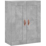  Visoka komoda siva betona 69,5x34x180 cm od konstruiranog drva Slike
