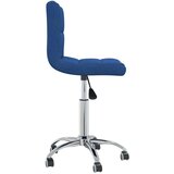 vidaXL Vrtljiv jedilni stol modro blago, (20940259) | Shoptok.si