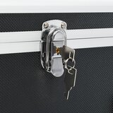  Kutije za pohranu 2 kom crne aluminijske | shoptok.hr