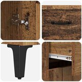 vidaXL Kreveta Staro drvo 34 x 69.5 x 90 cm Konstruirano drvo | shoptok.hr
