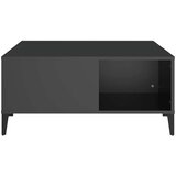  Stolić za kavu crni 80 x 80 x 36,5 cm od konstruiranog drva | Eponuda.com
