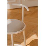 noo.ma Bež metalna barska stolica (visine sjedala 68 cm) Hogo – | shoptok.hr