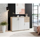 Boxxx komoda, hrast sonoma, bela | Shoptok.si