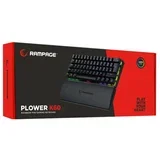 tipkovnica - PLOWER K60 Black US (žična, mehanska, modro stikalo, angleška, črna, RGB LED)