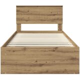  Krevetna konstrukcija Umjetnička hrastovina 100 x 200 cm | shoptok.hr
