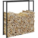  Stalak za drva crni 110x30x116 cm čelik Cijene