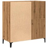 vidaXL Omarica za gramofonske plošče hrast 84,5x38x89cm inž. les | Shoptok.si