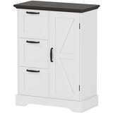 Costway Komoda 3 predali Komoda za kuhinjo Rustikalna knjižna omara, (5000203646) | Shoptok.si