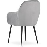  LUGO stolica - srebrno sivi baršun / crne noge x 2 | shoptok.hr