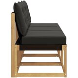 3 3 kom. Srednja sofa za van Masivno bagremovo drvo, Tekstilen | shoptok.hr