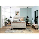 Esposa POSTELJA BOXSPRING 140 cm x 200 cm , tekstil bež | Shoptok.si