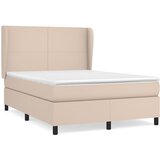  s oprugama i madrac cappuccino 140x190cm od umjetne kože | shoptok.hr