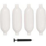 vidaXL Odbojniki za čoln 4 kosi beli 58,5x16,5 cm PVC | Shoptok.si