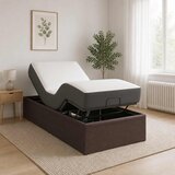  Električni podesivi okvir kreveta Smeđa 200 x 100 x 33,5 cm Cijene