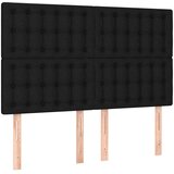  Krevet box spring s madracem LED crni 140x200 cm od tkanine | shoptok.hr