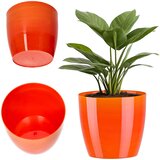 KADAX Pokrov za cvetlični lonec 18 cm, cvetlični lonec za rože, oranžno marmorno stojalo za rože v dnevni sobi, (5000353271) | Shoptok.si